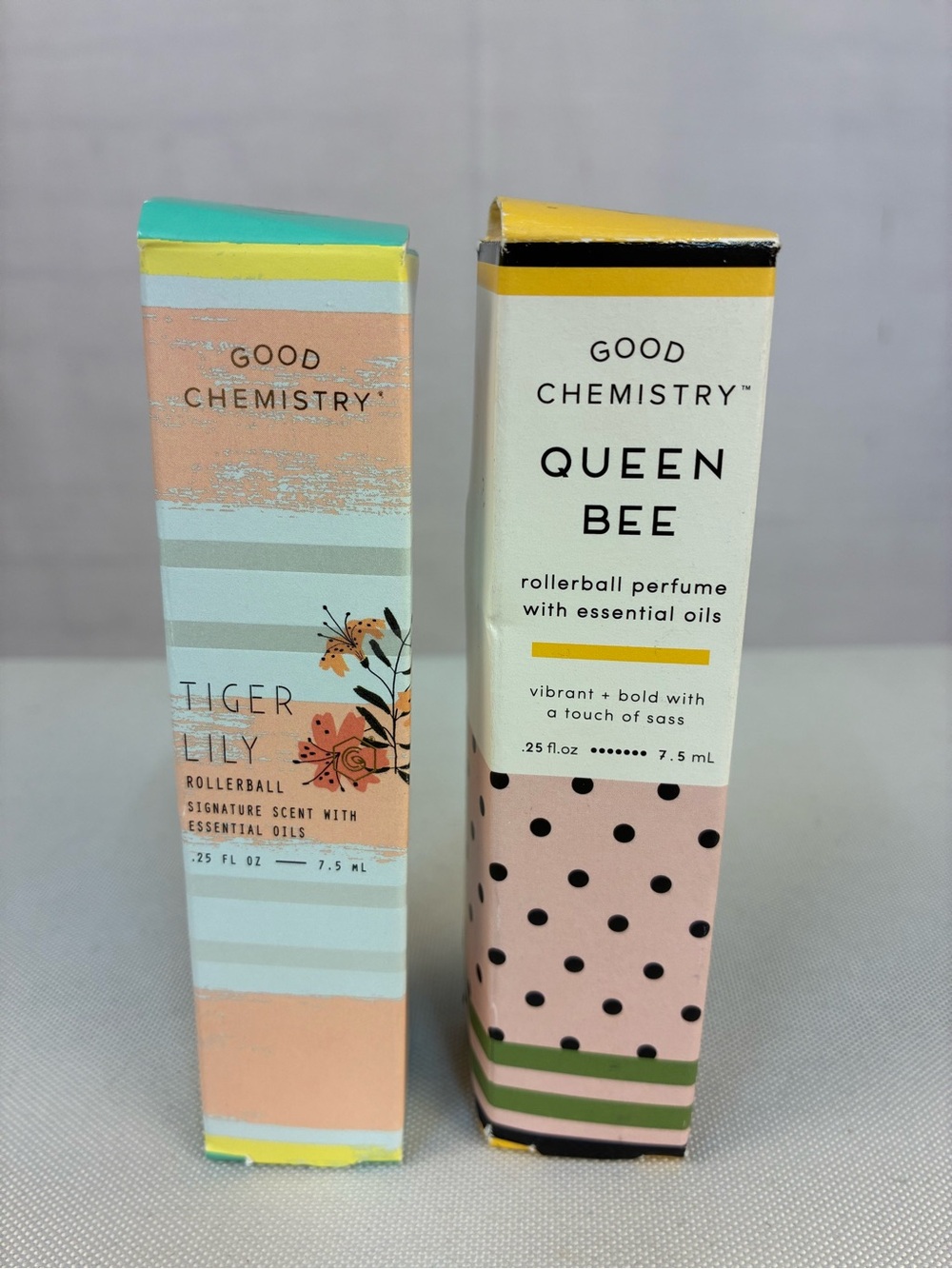 NIP Good Chemistry Rollerball Perfumes Tiger Lily Queen Bee 7.5ML